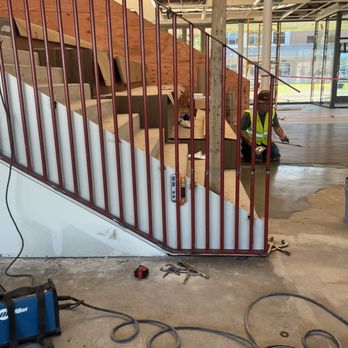 Custom handrail and metalwork project by Minnis Builders Co.